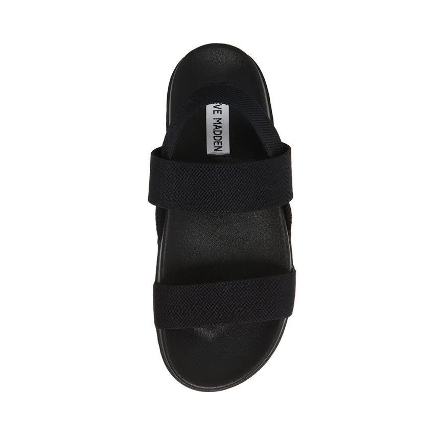 Sandalias Planas Steve Madden Landmark Mujer Negras | ES CW29SE